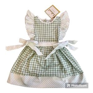 Babeeni Mint Checkered Dress